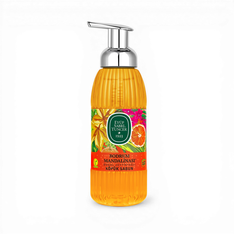 Eyüp Sabri Tuncer Bodrum Mandarine Olivenöl-Schaumseife 500 ml | Turkista