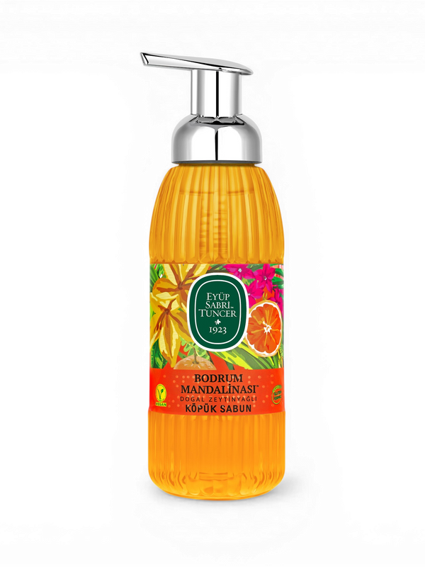 Eyüp Sabri Tuncer Bodrum Mandarine Olivenöl-Schaumseife 500 ml | Turkista
