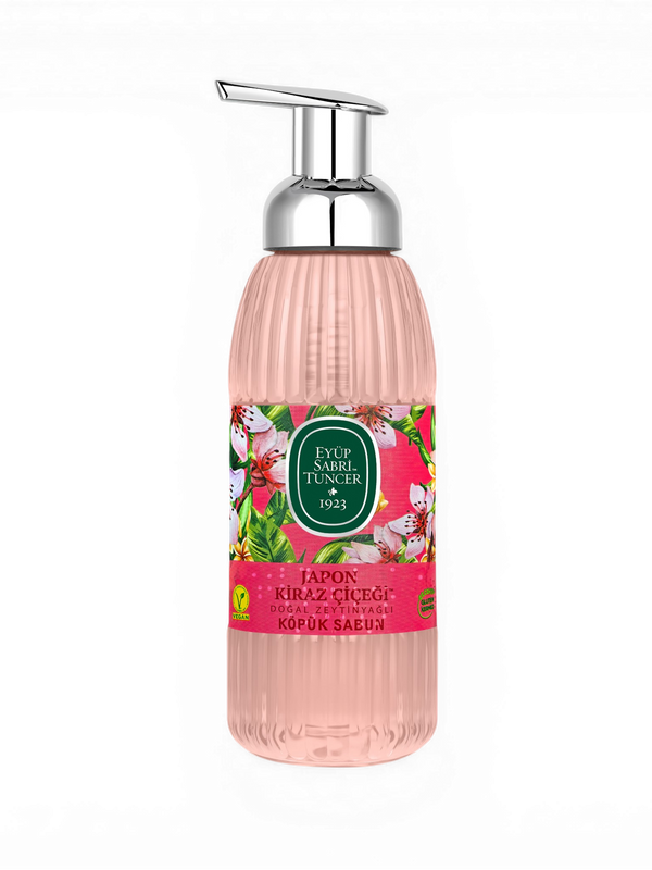 Eyüp Sabri Tuncer Japanische Kirschblüte Olivenöl-Schaumseife 500 ml | Turkista
