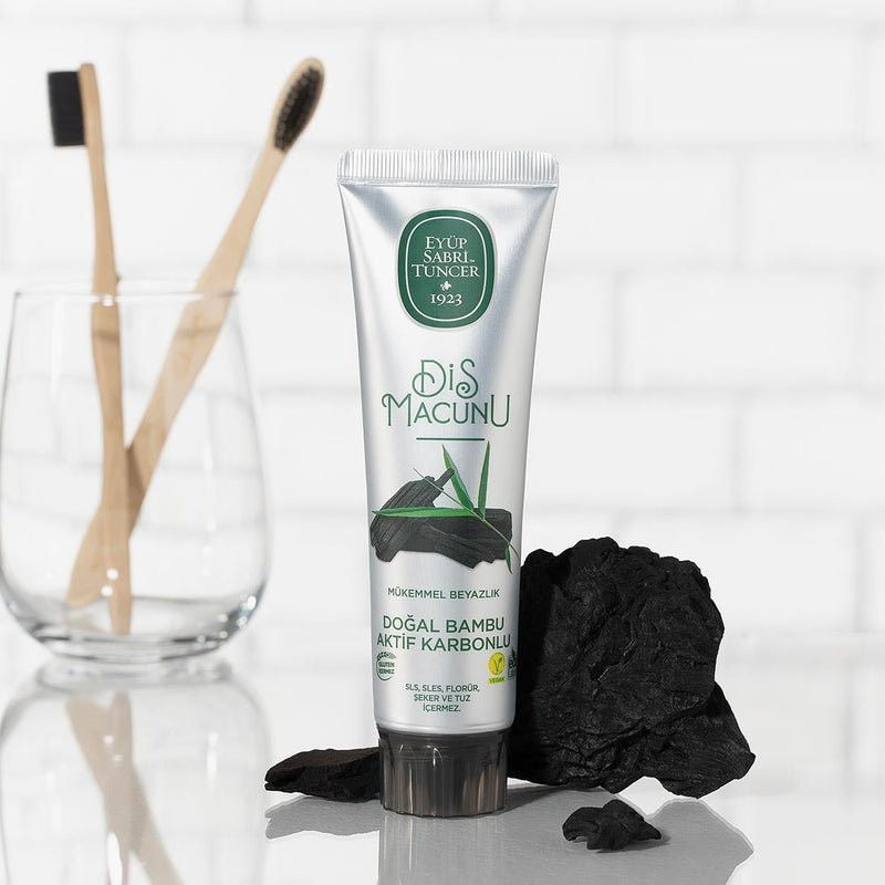 Eyüp Sabri Tuncer Bambus Aktivkohle Zahnpasta 90 ml – Natürlich & Vegan | Turkista