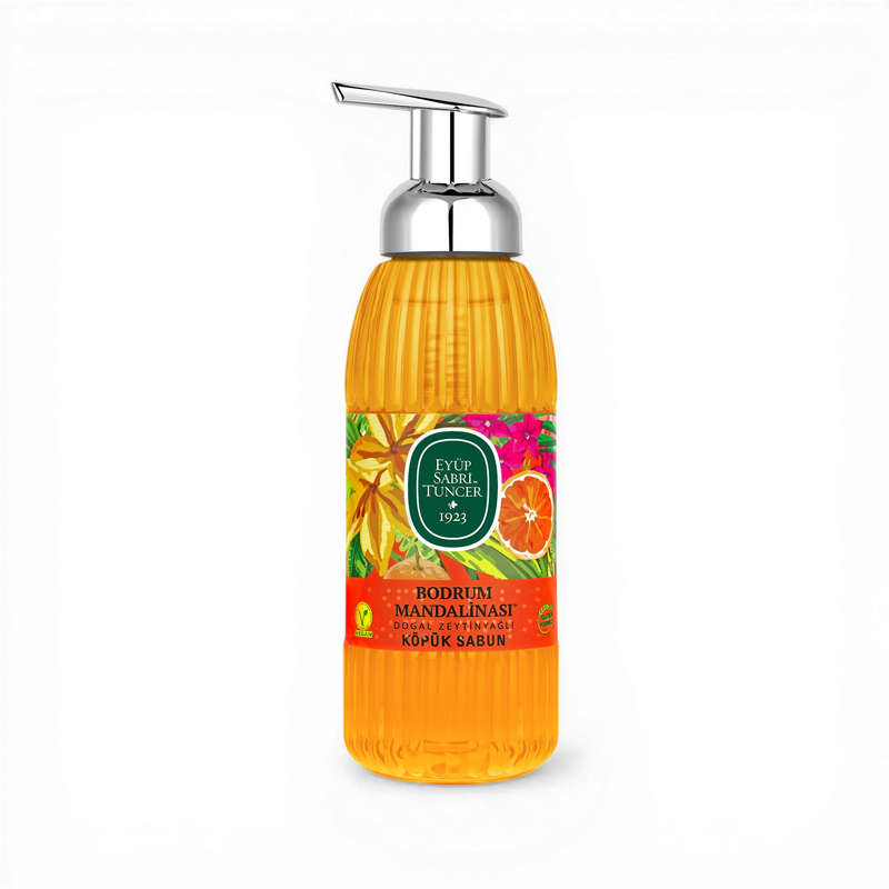 Eyüp Sabri Tuncer Bodrum Mandarine Olivenöl-Schaumseife 500 ml | Turkista