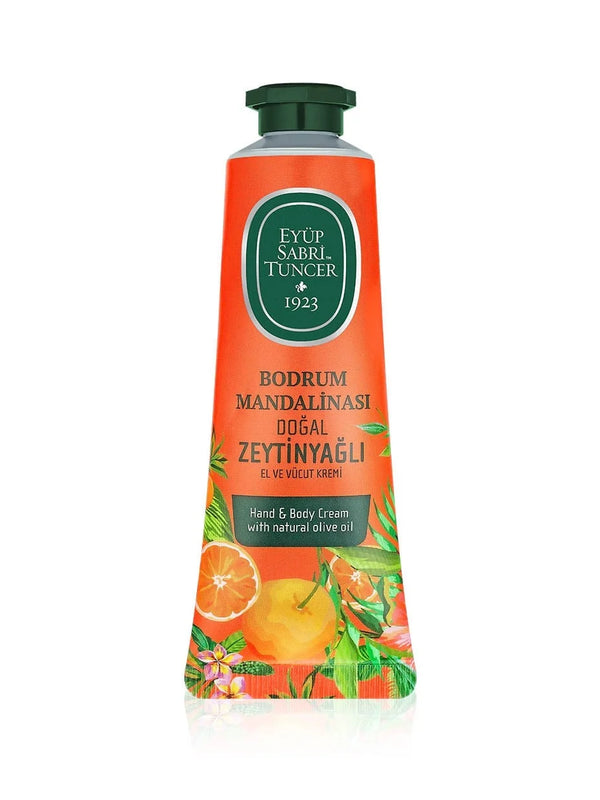 Eyüp Sabri Tuncer Bodrum Mandarine vegane Hand- & Körpercreme 50 ml mit Olivenöl | Turkista